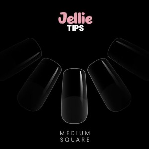 Halo Jellie Nail Tips Medium Square 50pk (state Size)